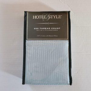 Hotel Style 600 Thread Count Set of 2 Pillowcases